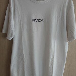RVCA ルーカ Tシャツ 刺繍ロゴ ホワイト
