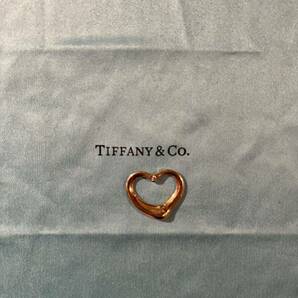 ティファニー　YG 750 2PDダイヤ Tiffany&co オープンハート