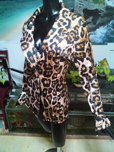 K /. woman .. san adult woman purveyor sexy smooth lustre .... stretch leopard print jacket 