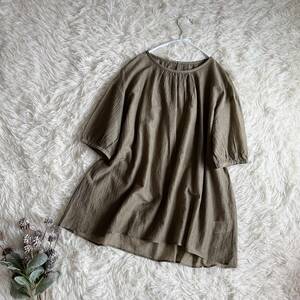 ① unused world made in Japan CORDIERko Rudy agya The - pull over blouse tunic large size 42