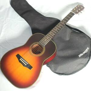 Morris L-A1TS ミニ アコースティックギター ケース付き タバコサンバースト 楽器/140サイズ