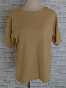 CLOSSHI/k Rossi - short sleeves cut and sewn size LL color beige lady's short sleeves T-shirt ....