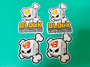 【R25】レーサー　BLOCK　オートバイ　ヘルメット　レース　リメイク