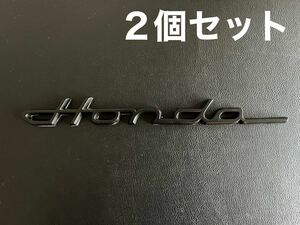 HONDA エンブレム　２個セット　黒　ホンダ　クラシックエンブレム　ロゴ