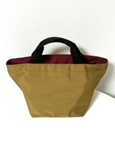  beautiful goods * Herve Chapelier |Herve Chapelier* nylon boat type tote bag *M size *1027N*62A22( beige × bordeaux )