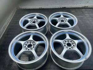 ☆ RAYS GRAM LIGHTS 57C 軽量アルミホイール 中古4本セット ☆ 17 × 7.5J +48 100 - 5穴 ☆ レイズ グラムライツ ☆