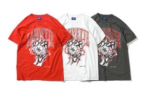 ★★美品 LFYT【Lafayette/ラファイエット】LFYT × LOSO NYC TEE Tシャツ コラボ品 XL 赤 レッド ベースボール カットソー プリント 