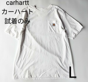 【試着のみ】carhartt カーハート　Tシャツ　LOOSE FIT　Lサイズ　人気　ホワイト　白