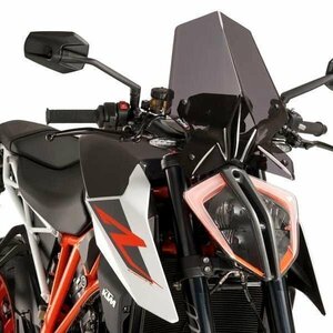 【期間限定SALE】Puig 9692F スクリーン バイザー KTM 1290SUPERDUKE R (17-18) [ダークスモーク] プーチ NEW GENERATION