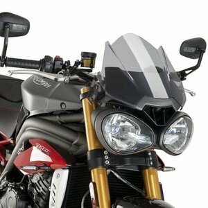 在庫あり Puig 8929H スクリーン バイザー TRIUMPH SPEED TRIPLE /R/RS (16-20) [スモーク] プーチ NEW GENERATION