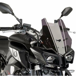 在庫あり Puig 8917F スクリーン YAMAHA MT-10 (16-19)/ MT-10 SP (17-19) [ダークスモーク] プーチ レーシング タイプ