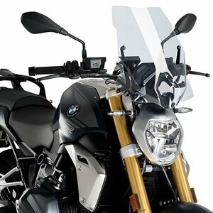 在庫あり Puig 3625W スクリーン バイザー BMW R1250R (19-) [クリア/ロング] ステー付き プーチ NEW GENERATION