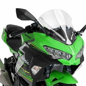 在庫あり Puig 9976W スクリーン Kawasaki　Ninja400 Ninja250 (18-19) ニンジャ400 ニンジャ250 [クリア] プーチ レーシング タイプ