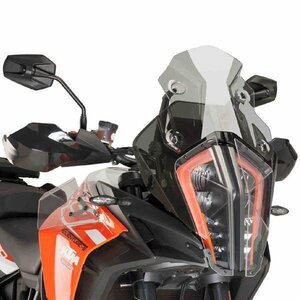 在庫あり Puig 9716H スクリーン KTM 1290SUPERADVENTURE R (17-19) [スモーク] プーチ レーシング タイプ