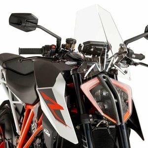 在庫あり Puig 9692W スクリーン バイザー KTM 1290SUPERDUKE R (17-18) [クリア] プーチ NEW GENERATION