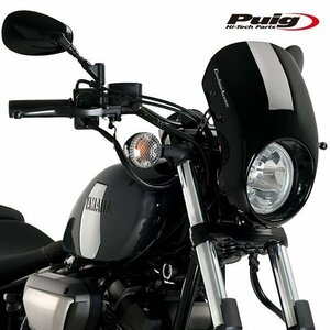 【期間限定SALE】Puig 21094N セミフェアリング ANARCHY XV-950 R/ RACER (14-19)[ブラック] プーチ スクリーン