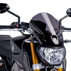 在庫あり Puig 6861F スクリーン バイザー YAMAHA MT-09 （13-16） [ダークスモーク] プーチ NEW GENERATION