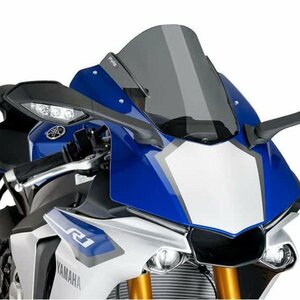 在庫あり Puig 7648F スクリーン YAMAHA YZF-R1 (15-19) [ダークスモーク] プーチ レーシング タイプ