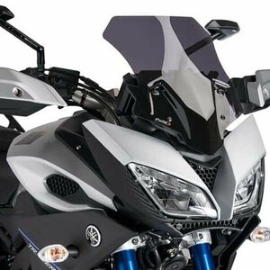 在庫あり Puig 7645F スクリーン YAMAHA MT-09 TRACER (15-18) [ダークスモーク] プーチ レーシング タイプ