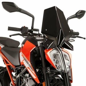 在庫あり Puig 9514N スクリーン バイザー KTM 125DUKE / 200DUKE / 390DUKE (17-18) [ブラック] プーチ NEW GENERATION