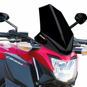 在庫あり Puig 7655N スクリーン バイザー HONDA CB250F / CB300F (15-20) [ブラック] プーチ NEW GENERATION