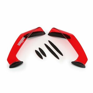  stock equipped Puig 20431R side spoiler Wing let [ red ] PANIGALE V2 (20-)/ PANIGALE V4 (18-19) Poo-chi 