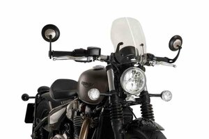 在庫あり Puig 9437W スクリーン バイザー TRIUMPH BONNEVILLE BOBBER (17-20)/SPEEDMASTER (18-19) [クリア] プーチ NEW GENERATION