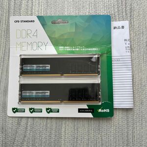 未使用　納品書付き　CFD 16GB×2枚　32GB DDR4 3200mhzPC4-25600