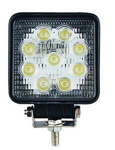 高輝度LEDワークライト 27W 投光器 作業灯 12/24V対応 広角 10個