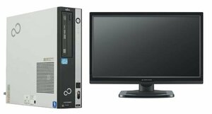 Windows XP Pro 富士通 ESPRIMO Dシリーズ Core i3第3世代 4GB 160GB DVD 20インチ液晶モニター 中古パソコン デスクトップ