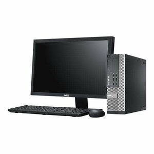 30日保証 Windows7 Pro 32BIT DELL Optiplex 7010 SF Core i5 第3世代 メモリ 4GB 新品SSD 512GB DVD 22インチモニター付 中古パソコン