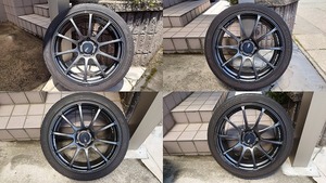 YOKOHAMA ADVAN Racing RS アドバンレーシング 18×7.5J PCD114.3 オフセット48 4本セット　225/40R18 ADVAN SPORTS