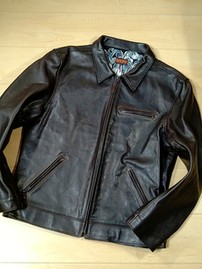 FLATHEAD フラットヘッド シングル ライダース 別注 ホースハイド 馬革 アロハ FLAT HEAD XL ジャケット ホース 特注 セレクトショップ