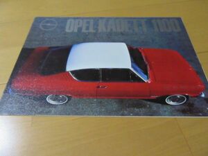  Opel V^83 year Opel kateto1100( car make publication ) old car catalog 