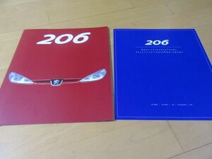  Peugeot V^00 year 1 month Peugeot 206( model GF-T14M/T14A/T16XS/T16XT/T1S16L4) specification paper ) catalog 