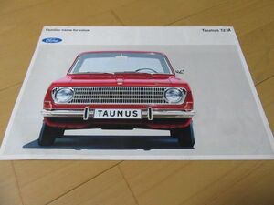  Ford V^66 year Germany version 4 generation tauns12M( model P6) old car catalog 