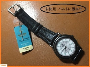 ■ 未使用 腕時計 BURTON NEW YORK BU5-4G 日本製 難あり（ベルト傷あり 劣化あり） 定価36000円 電池切れ 現状品 ■レターパックライト370