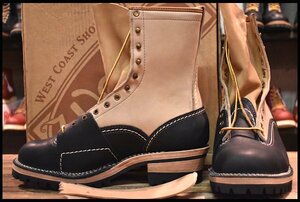 [12ee Boxed Неиспользованный 90 -летие 08] Wesco Wesco High Liner Ltt Black x Berlap Long Black Tea Boots Highliner Hopesmore