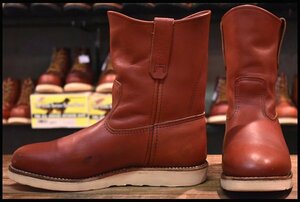 【8.5E 良品 19年】レッドウィング 8866 ペコス 赤茶 オロラセット クッションソール プルオン ブーツ redwing pecos HOPESMORE