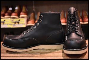 【12E 美品 12年】レッドウィング 8179 アイリッシュセッター 黒 ブラッククローム モックトゥ レースアップ ブーツ redwing HOPESMORE