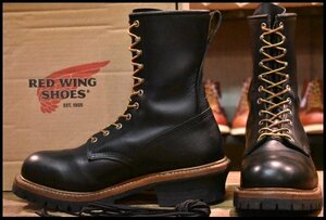 [10D box attaching superior article 11 year ] Red Wing 8210roga- black black chrome steel Vibram sole braided up boots redwing HOPESMORE