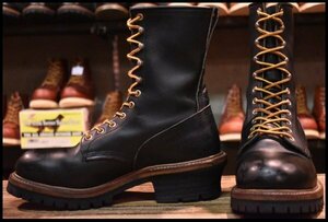 [8.5E superior article PT91 embroidery ] Red Wing 2218roga- black black chrome steel tu long boots redwing 2218 HOPESMORE