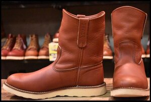 [9E хорошая вещь 07 год ] Red Wing 8866pekos красный чай orola комплект тянуть on подушка подошва тянуть on ботинки redwing pecos HOPESMORE