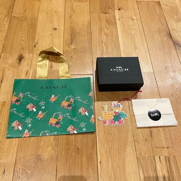 コーチ ショップ袋 空箱 ショッパー ラッピング クリスマス