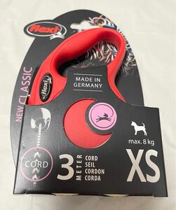 flexi フレキシ★伸縮リード ニュークラシック コードタイプ XSサイズ 3メートル散歩犬猫用★ドイツ製正規品