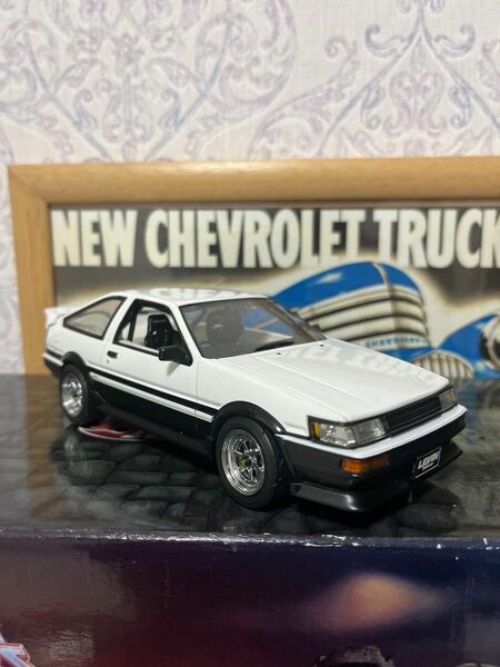 DISM 1/24 カローラ　レビン　AE86 車高調整、キャンバー調整可能です。