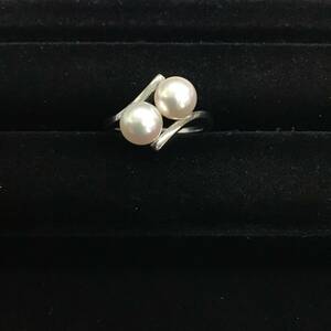 1 иен старт MIKIMOTO Mikimoto серебряный жемчуг кольцо примерно 11 номер аксессуары прекрасный товар 