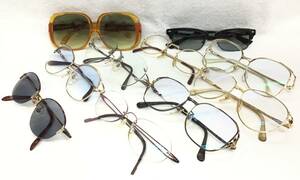 1 jpy start glasses summarize K18 K18GP stone attaching times equipped farsighted glasses junk treatment present condition goods 