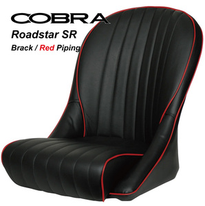 【アウトレットB】cobra ロードスター SR バケットシート ブラック x レッドパイピング
