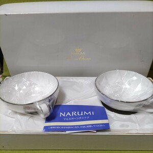 ナルミ NARUMI ボーンチャイナ カップ ペア 花柄新品未使用